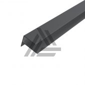 Hoekafwerklijst Aluminium voor Rabatdeel Modern Dark Grey 300x6,5x8 cm